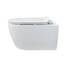 NEG Design Hänge-WC NEG Uno11RK-Slimline (48,5 cm) randlos & spritzfrei verdeckte Montage mit Nano-Versiegelung inkl. abnehmbarem Softclose WC-Sitz (extraflach)