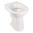 AquaSu Stand-WC +6 cm | Erhöhtes WC +6 cm | Bodenstehende Toilette | Erhöhtes WC | Für große Menschen und für Senioren | Geruchsarmer Tiefspüler | Abgang waagerecht | Weiß | Klo | 02583 6