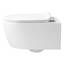 NEG Design Hänge-WC Toilette mit 360° Tornad00 Spülung, randloses Design, inkl. Softclose WC-Sitz aus Duroplast abnehmbar