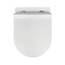 NEG Design Hänge-WC NEG Uno11RK-Slimline (48,5 cm) randlos & spritzfrei verdeckte Montage mit Nano-Versiegelung inkl. abnehmbarem Softclose WC-Sitz (extraflach)