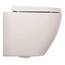 Calmwaters® Wand WC spülrandlos Weiß, mit WC-Sitz, Raumspar WC: 45 cm Ausladung, mit Absenkautomatik, Tiefspüler, Hänge WC, Wandmontage, Sanitärkeramik, 08AB6159