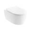 NEG Design Hänge-WC Toilette mit 360° Tornad00 Spülung, randloses Design, inkl. Softclose WC-Sitz aus Duroplast abnehmbar
