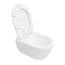 NEG Design Hänge-WC NEG Uno11RK-Slimline (48,5 cm) randlos & spritzfrei verdeckte Montage mit Nano-Versiegelung inkl. abnehmbarem Softclose WC-Sitz (extraflach)