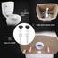 Kunststoffschrauben, 4 Stück, M10 Tank-zu-Schüssel, Badezimmer, WC--Set, Montageschrauben und Dichtungs-Set, Flachkopfschrauben, passend für zweiteilige Toiletten (weiÃŸ)