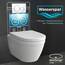 Alpenberger Wand WC Spülrandlos | Moderne Toilette WC Set | Tiefspüler Hänge WC | Toilettendeckel D Form | WC Sitz mit Absenkautomatik | Gäste WC mit Nano | Passend zu Geberit