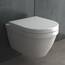 Alpenberger Wand WC Spülrandlos | Moderne Toilette WC Set | Tiefspüler Hänge WC | Toilettendeckel D Form | WC Sitz mit Absenkautomatik | Gäste WC mit Nano | Passend zu Geberit