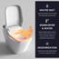 VOVO STYLEMENT TCB-090SA (Floor Drain) Intelligente Bidet-Toilette, einteilige Toilette mit automatischer Doppelspülung, beheiztem Sitz, warmem Wasser und trocke, aus Korea. (TCB-090SA (Floor Drain))