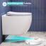 Hänge WC Spülrandlos WC Set aus Keramik-Hängetoilette mit Softclose WC-Sitz-Wand WC mit Lotus Effekt Nano Beschichtung-Hänge WC Spülrandlos-Kloschüssel für Bäder