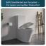 Bernstein Stand-WC mit Spülkasten CT1099, Stand-WC aus Keramik in Weiß - inkl. WC-Deckel aus Duroplast mit Absenkautomatik - Wasseranschluss oben