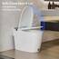 CASTA DIVA CD-W10V nicht elektrische, längliche Smart Bidet-Toilette, Kartenspülung 1000 g, ADA-Komforthöhe, integriertes Luftdruck-unterstütztes System für Power-Spülung, sanftes Öffnen und Schließen