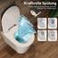Hänge WC Wand WC Spülrandlos mit Toilettendeckel mit Absenkautomatik - geruchsarmer Tiefspüler WC - Toilette aus Keramik mit Nano Beschichtung - WC kloschüssel mit Einloch-Superspin-Spülung, Weiß