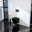 Lavita Duofix Basic Vorwandelement + Wand Tiefspül WC Brava Schwarz Tornado Spülsystem + WC Sitz mit Absenkautomatik + Bedienplatte Delta 25 Schwarzer Knopf Komplettset Unterputz Toilette WC