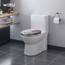 WOLTU Premium WC-Sitz Toilettensitz mit Absenkautomatik, MDF Holzkern, Softclose Scharnier, Desgin Décor Oval