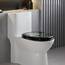 WOLTU Premium WC-Sitz Toilettensitz mit Absenkautomatik, MDF Holzkern, Softclose Scharnier, Desgin Décor Oval