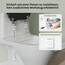WOLTU Premium WC-Sitz Toilettensitz mit Absenkautomatik, MDF Holzkern, Softclose Scharnier, Desgin Décor Balence Oval