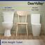 Zweiteiliges WC, DeerValley DV-2F0077 Toiletten für Badezimmer, ADA, Höhe 45 cm, Toilettenschüssel mit Absenkautomatik, MaP 1000 g, Single Flush 1,6 GPF, linker Auslösehebel, Komfortstuhl, Höhe 25,4