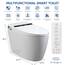 SPOWAY Smart Toilette, längliches, einteiliges Bidet-WC mit eingebautem Bidet, Tankless Smart Bidet Toilette mit Auto Open Close, Fußsensor, beheizter Sitz, LED-Display, Nachtlicht, Dual Flush