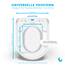 Bullseat Toilettendeckel D-Form – WC Sitz mit Softclose, abnehmbar | Klobrille aus Urea-Duroplast, antibakteriell & UV-beständig | Toilettensitz Montage von oben