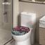 WOLTU Premium WC-Sitz Toilettensitz mit Absenkautomatik, MDF Holzkern, Softclose Scharnier, Desgin Décor Oval