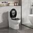 WOLTU Premium WC-Sitz Toilettensitz mit Absenkautomatik, MDF Holzkern, Softclose Scharnier, Desgin Décor Oval