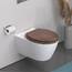SCHÜTTE WC-Sitz DARKWOOD mit Absenkautomatik aus Holz, hochwertiger Toilettendeckel mit 175kg Belastbarkeit, Toilettensitz mit Brille, Klodeckel für WC, MDF Holzkern Klobrille mit Motiv