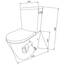 Mai & Mai Stand-WC Aachen179T aus Keramik spülrandloses-WC Weiß bodenstehende-Toilette inkl.Spülkasten