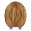 WOLTU Premium WC-Sitz Toilettensitz mit Absenkautomatik, MDF Holzkern, Softclose Scharnier, Desgin Décor Oval