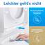 LOBENSWERK WC Sitz D Form [LANG] einfache Montage | Toilettendeckel mit Absenkautomatik | WC-Sitz D-Form, Klodeckel, Klobrille, antibakteriell & UV-beständig inkl. Installationsschablone