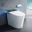 HOROW Artistic Bidet-Toilette, intelligente Toilette mit ADA-Stuhlhöhe, MAP 1000 g, kraftvolle Spülung, Deckel mit automatischem Öffnen/Schließen, sofortiges warmes Wasser, länglicher beheizter Sitz