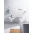 Duravit WC-Sitz D-Code mit Absenkautomatik - Toilettensitz aus Duroplast, D-Form, Soft-Close, Kunststoff-Scharniere, Weiß Hochglanz, Passend für Duravit D-Code Serie