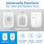 LOBENSWERK Toilettendeckel Eckig [Einfache Montage] passgenau zu Keramag Renova Nr 1 WC Sitz | Mit Absenkautomatik, antibakteriell & UV-beständig | Klodeckel, Klobrille inkl. Installationsschablone