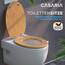 CASARIA® Toilettendeckel mit doppelter Absenkautomatik MDF rostfreie Metall Scharniere WC Sitz 175kg Belastbar Antibakteriell Toilettensitz Bambus
