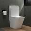 Mai & Mai Stand-WC 112T aus Keramik spülrandloses-WC weiß 36x63x82cm bodenstehende-Toilette inkl.Spülkasten