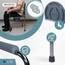 Mobiclinic®, Toilettenstuhl, Toilettensitz, Stahl, Puente, Mit Deckel, Wc Sitz, Höhenverstellbar, Máx. 100 Kg, Eimer Leicht Herauszuziehen, Armlehne, Grau