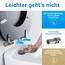 LOBENSWERK Toilettendeckel mit Absenkautomatik Holz [Einfache Montage] mit Soft-Touch-Legierung | antibakteriell | Quick-Release-Funktion | Klobrille mit Holzkern, Klodeckel, WC Sitz Grau Matt