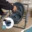 Mobiclinic®, Toilettenstuhl, Toilettensitz, Stahl, Puente, Mit Deckel, Wc Sitz, Höhenverstellbar, Máx. 100 Kg, Eimer Leicht Herauszuziehen, Armlehne, Grau