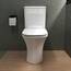 Mai & Mai Stand-WC Aachen304T aus Keramik spülrandloses-WC Weiß bodenstehende-Toilette inkl.Spülkasten