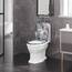 WOLTU Toilettendeckel, Klodeckel mit Absenkautomatik, WC Sitz mit Quick-Release-Funktion, Klobrille O-Form mit Motiv, Montage von oben zu unten, 175 kg belastbar