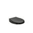 KOHLER 4639-RL-7 Cachet READYLATCH WC-Sitz mit leisem Schließen, rund, Schwarz