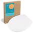 Calmwaters® Antibakterieller Premium WC Sitz mit Absenkautomatik Modern Soft, WC Deckel überlappend, abnehmbar, Duroplast Toilettensitz oval, universale O-Form, Top-Fix, Edelstahlscharnier, Weiß