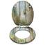 WOLTU Premium WC-Sitz Toilettensitz mit Absenkautomatik, MDF Holzkern, Softclose Scharnier, Desgin Décor Oval