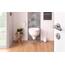 Calmwaters® Antibakterieller Premium WC Sitz mit Absenkautomatik Modern Soft, WC Deckel überlappend, abnehmbar, Duroplast Toilettensitz oval, universale O-Form, Top-Fix, Edelstahlscharnier, Weiß