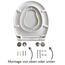 ADOB WC Familien Sitz Kinder - Klobrille mit Kindersitz (Hochwertiges Duroplast) - Toilettendeckel mit Kindersitz - Mit Absenkautomatik - Kinderleichte Montage - Abnehmbar - Familien WC Deckel