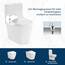 WOLTU Toilettendeckel WC Deckel Sitz Absenkautomatik, Kunststoff, Fast Fix/Schnellbefestigung, Softclose Scharnier D-Form