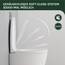 WOLTU WC Sitz Toilettensitz mit Absenkautomatik, Klodeckel mit Absenkautomati,Toilettendeckel, Toilettensitz aus Kunststoff, Fast Fix(Schnellbefestigung), Softclose Scharnier Oval