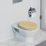 SCHÜTTE WC-Sitz NATRUAL mit Absenkautomatik aus Holz | Toilettensitz mit Klodeckel | Holzkern Toilettendeckel mit Motiv (maximale Belastung der Klobrille 175 kg) | Holz
