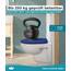 Calmwaters® Premium WC Sitz einfache Montage, Toilettendeckel bis 250 kg, Made in EU, antibakterieller Duroplast, Absenkautomatik, 2 Montage Optionen, abnehmbar, Klobrille, oval, Blau