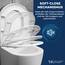 Wilford & Sons PREMIUM Toilettendeckel - WC Sitz mit Absenkautomatik - Klodeckel D-Form weiß - Hochwertige Klobrille, Toilettensitz Klo Deckel abnehmbar, Einfache Reinigung - Toilettenbrille Duroplast