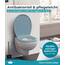 Calmwaters® Premium WC Sitz einfache Montage, Toilettendeckel bis 250 kg, Made in EU, antibakterieller Duroplast, Absenkautomatik, 2 Montage Optionen, abnehmbar, Klobrille, oval, Bermuda-Blau