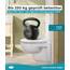 Calmwaters® Toilettendeckel mit Absenkautomatik, WC Sitz einfache Montage, bis 250 kg, Made in EU, aus antibakteriellem Duroplast, 2 Befestigungsarten, abnehmbar, Klobrille oval, Klodeckel Weiß